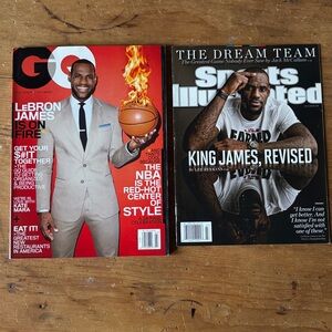 GQ and Sports Illustrated Magazines Featuring LeBron James.